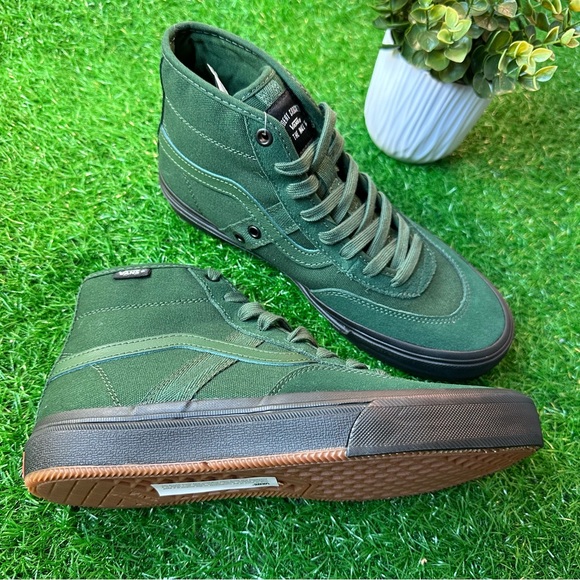 Vans Crocket High Dark Green / Black - Picture 4 of 9
